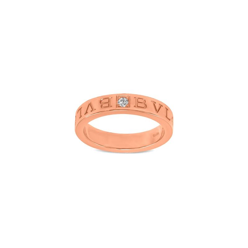 Bulgari 18k Rose Gold 001 Ct Tw Diamond Ring 1239$